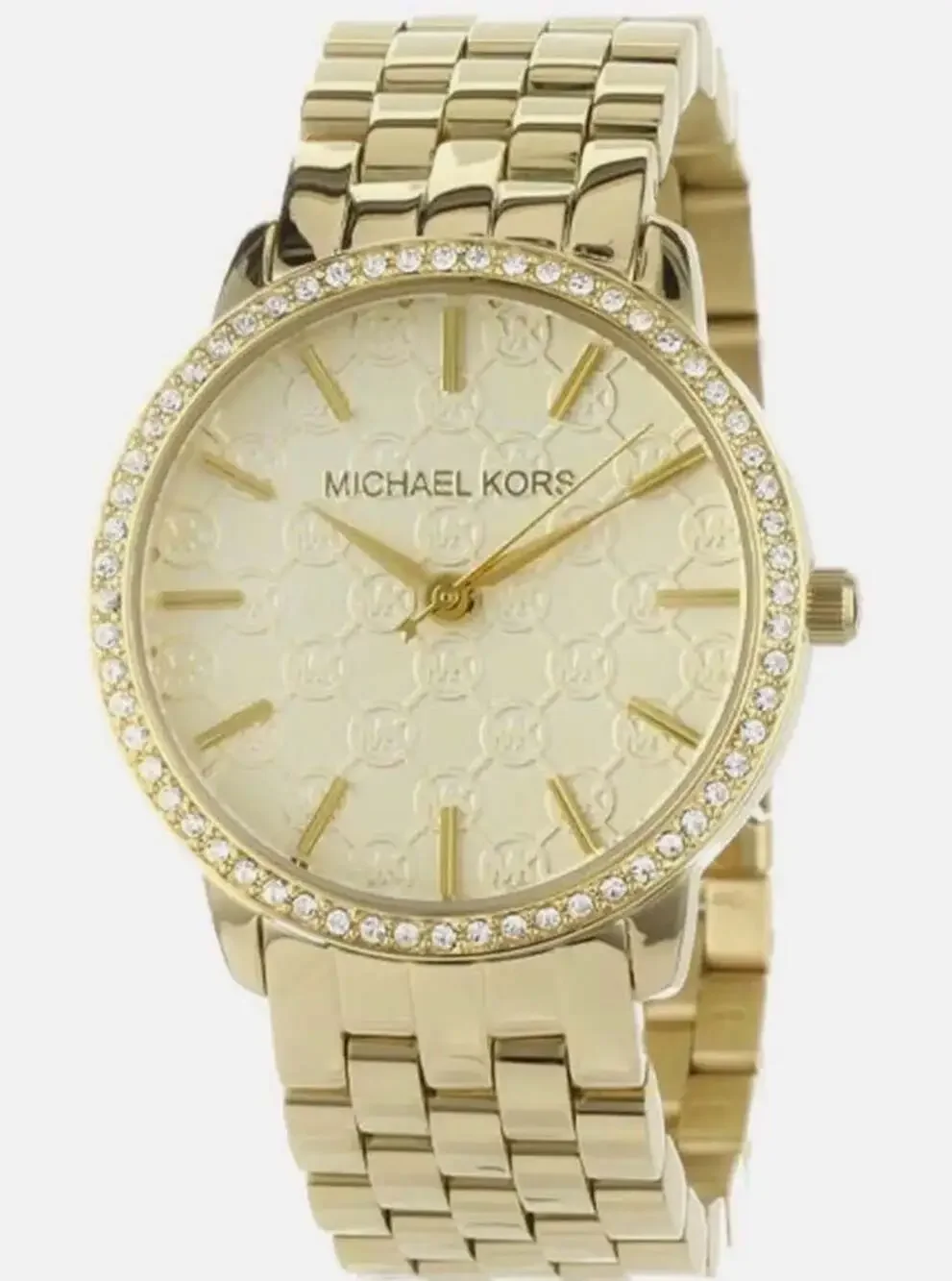 Michael Kors MK3120 Ritz Gold-Tone Stainless Steel Glitz Watch